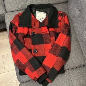 Red and black jacket